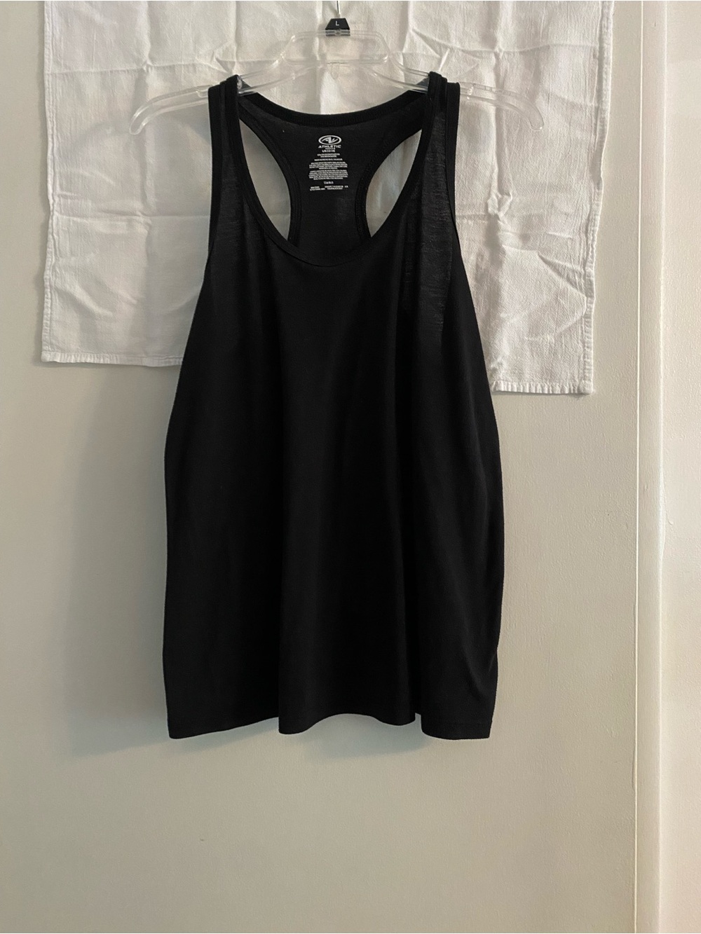 Athletic Works Black Racerback Tank Top